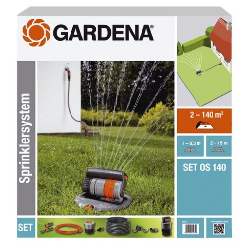 GARDENA Set completo con pop-up oscillante OS 140 (Codice: 8221-20)